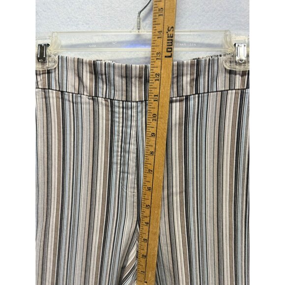 Zac & Rachel Striped Cropped Pants With Button Accents & Pockets 24W - Picture 6 of 8